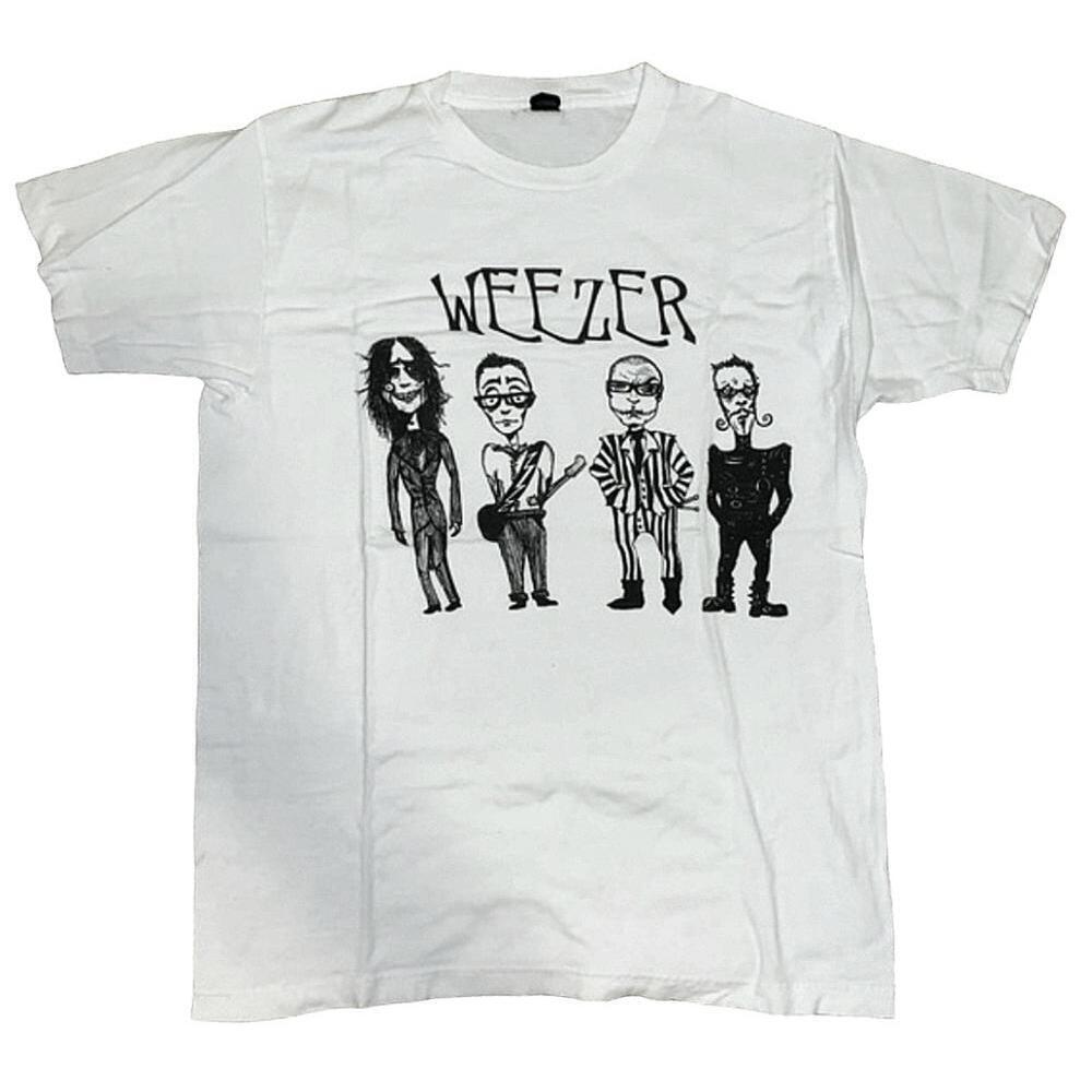 Weezer Tim Burton Black & White Retro Shirt